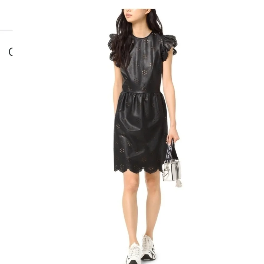 MICHAEL KORS Faux Leather Dress